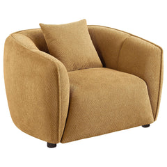 Aleisha Fabric Upholstered Accent Chair Mustard Yellow - What&