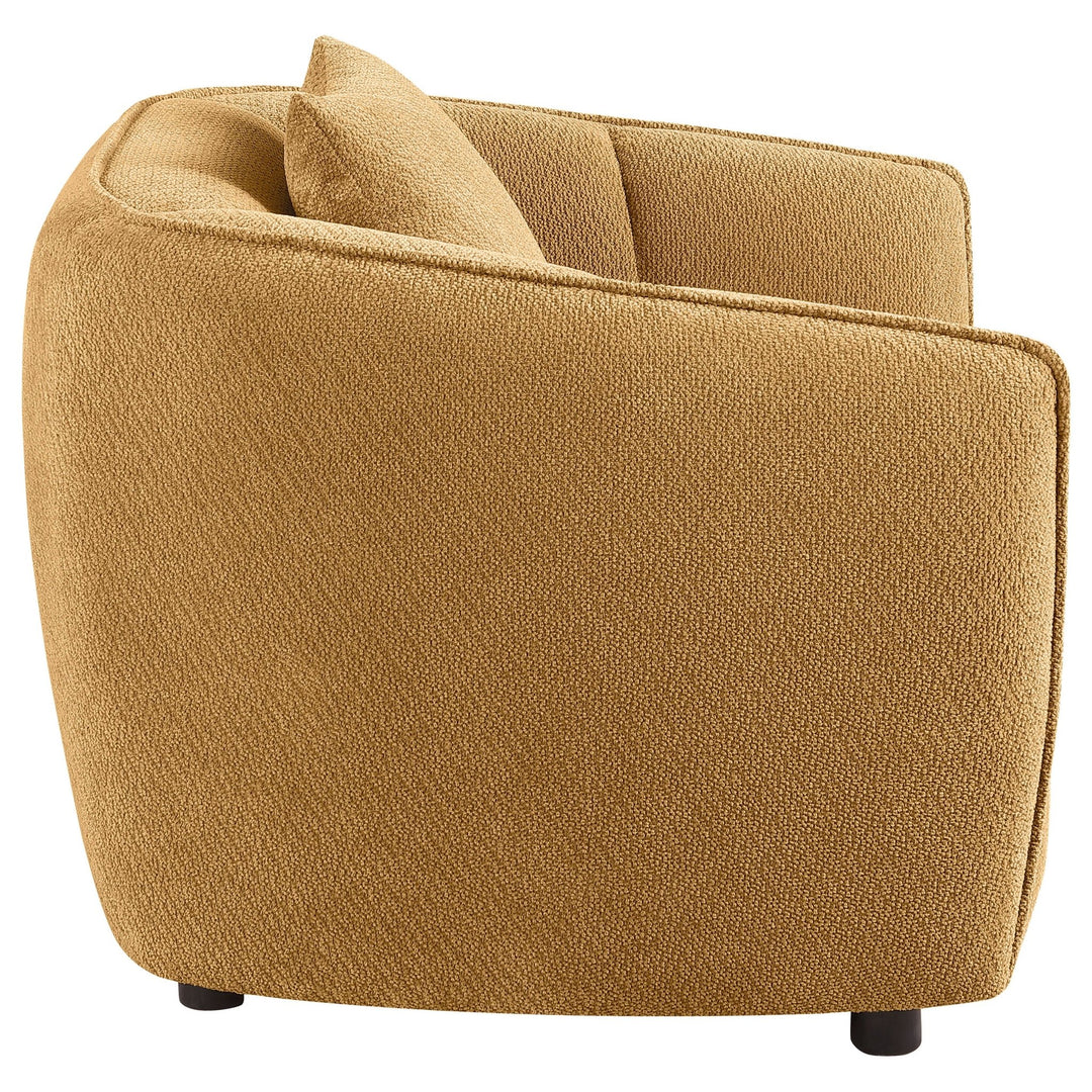 Aleisha Fabric Upholstered Accent Chair Mustard Yellow - What&