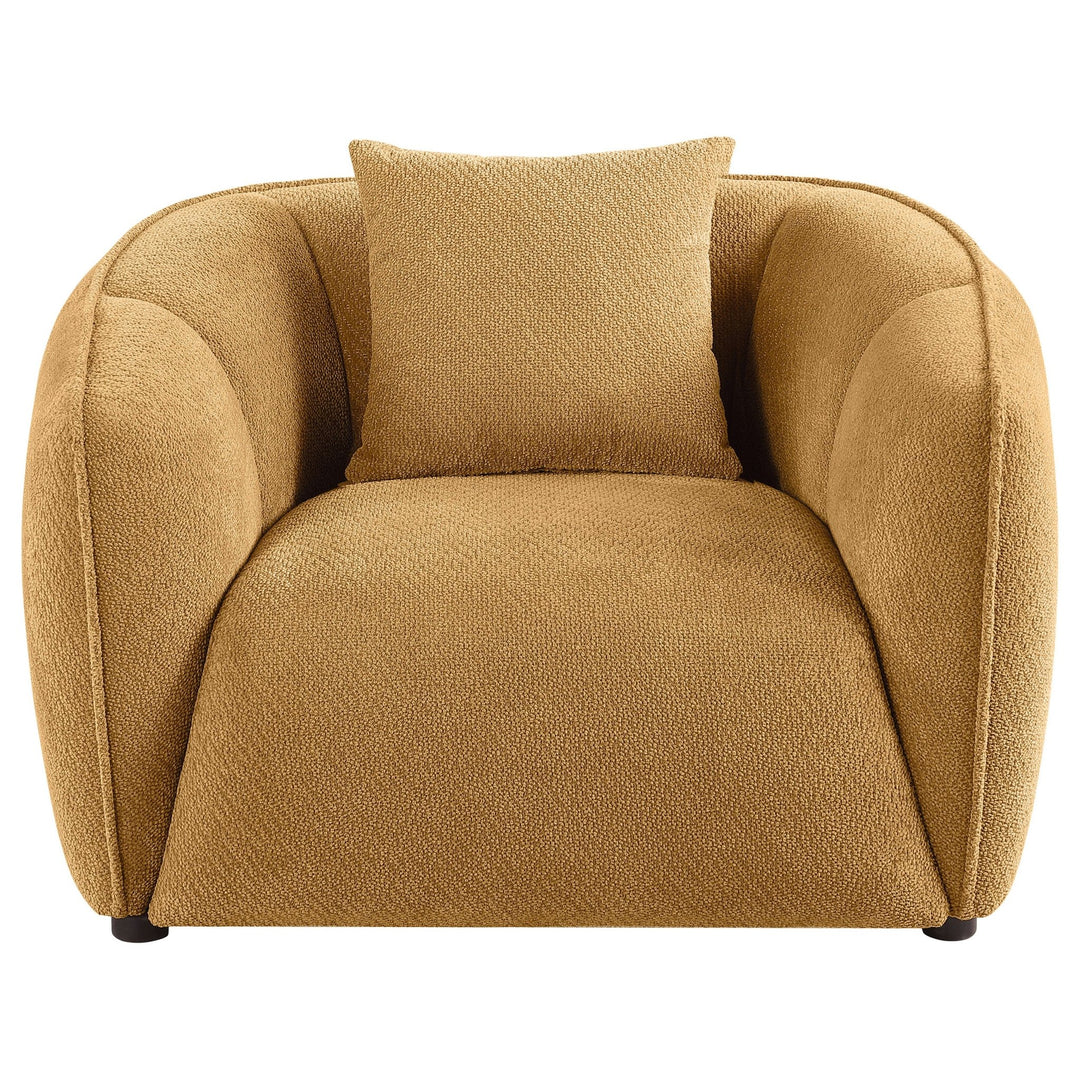 Aleisha Fabric Upholstered Accent Chair Mustard Yellow - What&