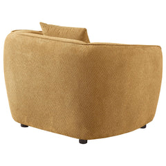 Aleisha Fabric Upholstered Accent Chair Mustard Yellow - What&