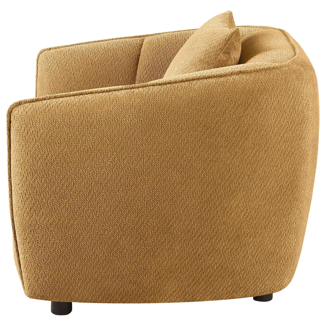 Aleisha Fabric Upholstered Accent Chair Mustard Yellow - What&