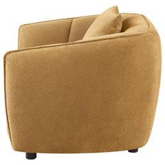 Aleisha Fabric Upholstered Accent Chair Mustard Yellow - What&