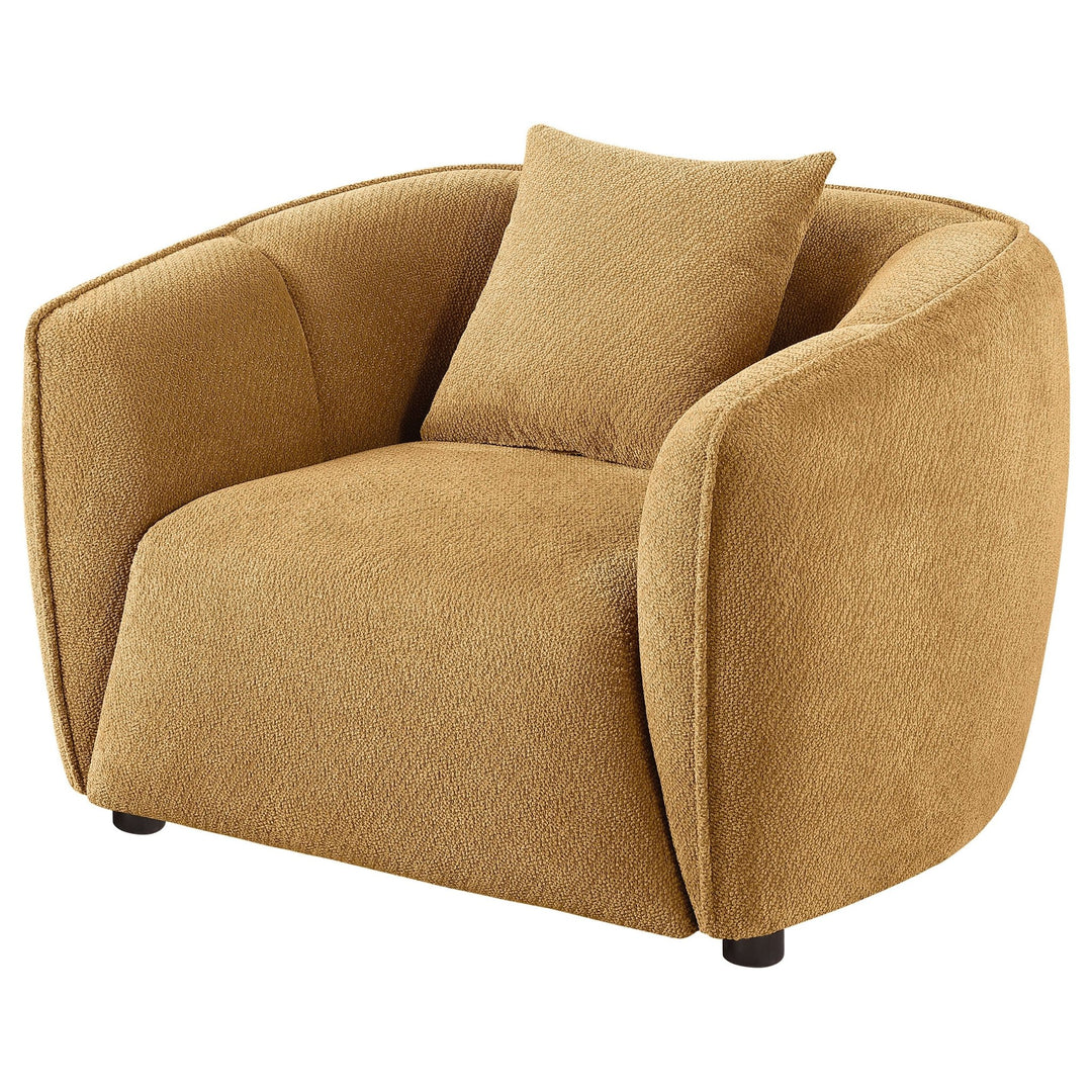 Aleisha Fabric Upholstered Accent Chair Mustard Yellow - What&