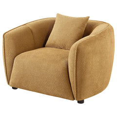 Aleisha Fabric Upholstered Accent Chair Mustard Yellow - What&
