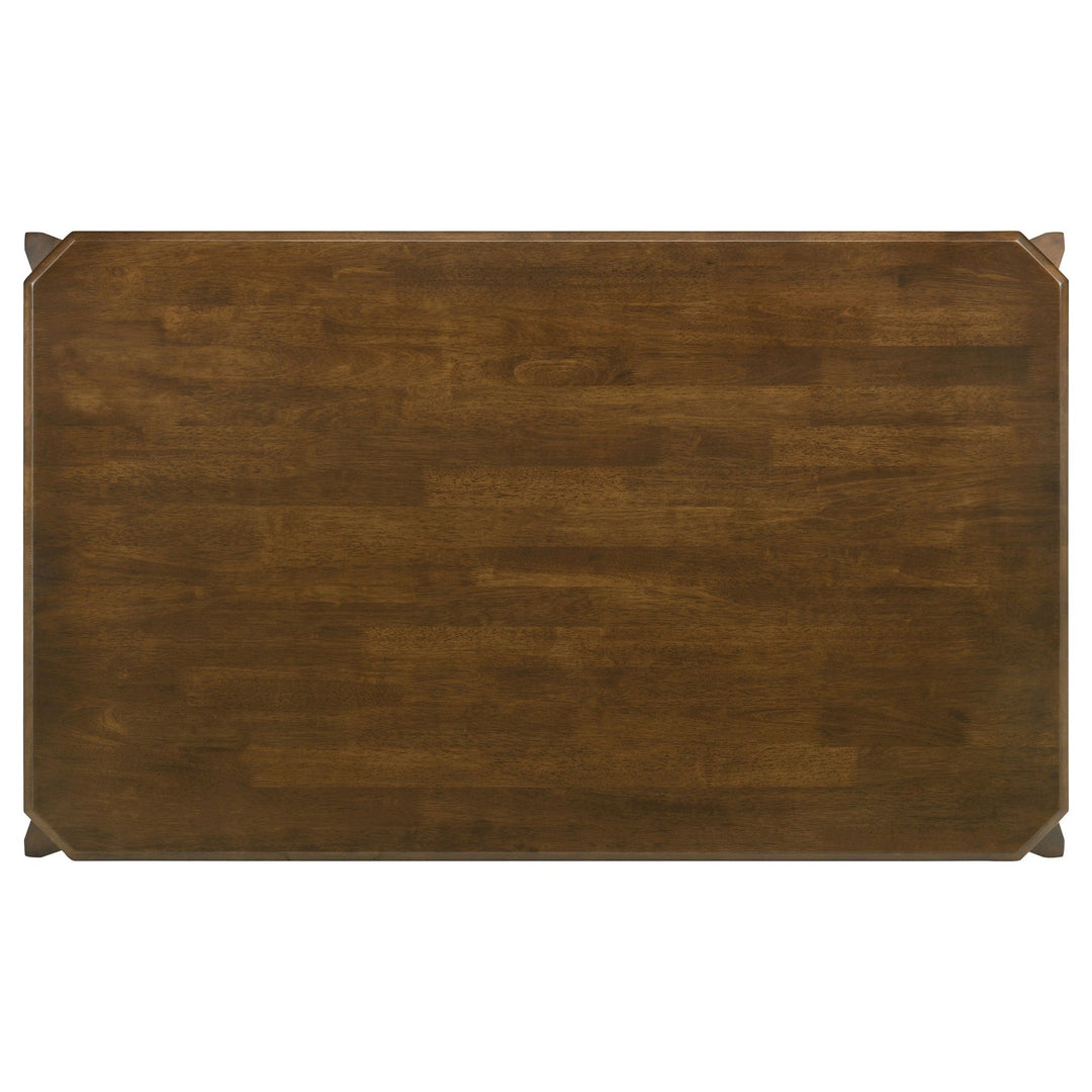Almonte 59-inch Rectangular Wood Dining Table Dark Brown - What&