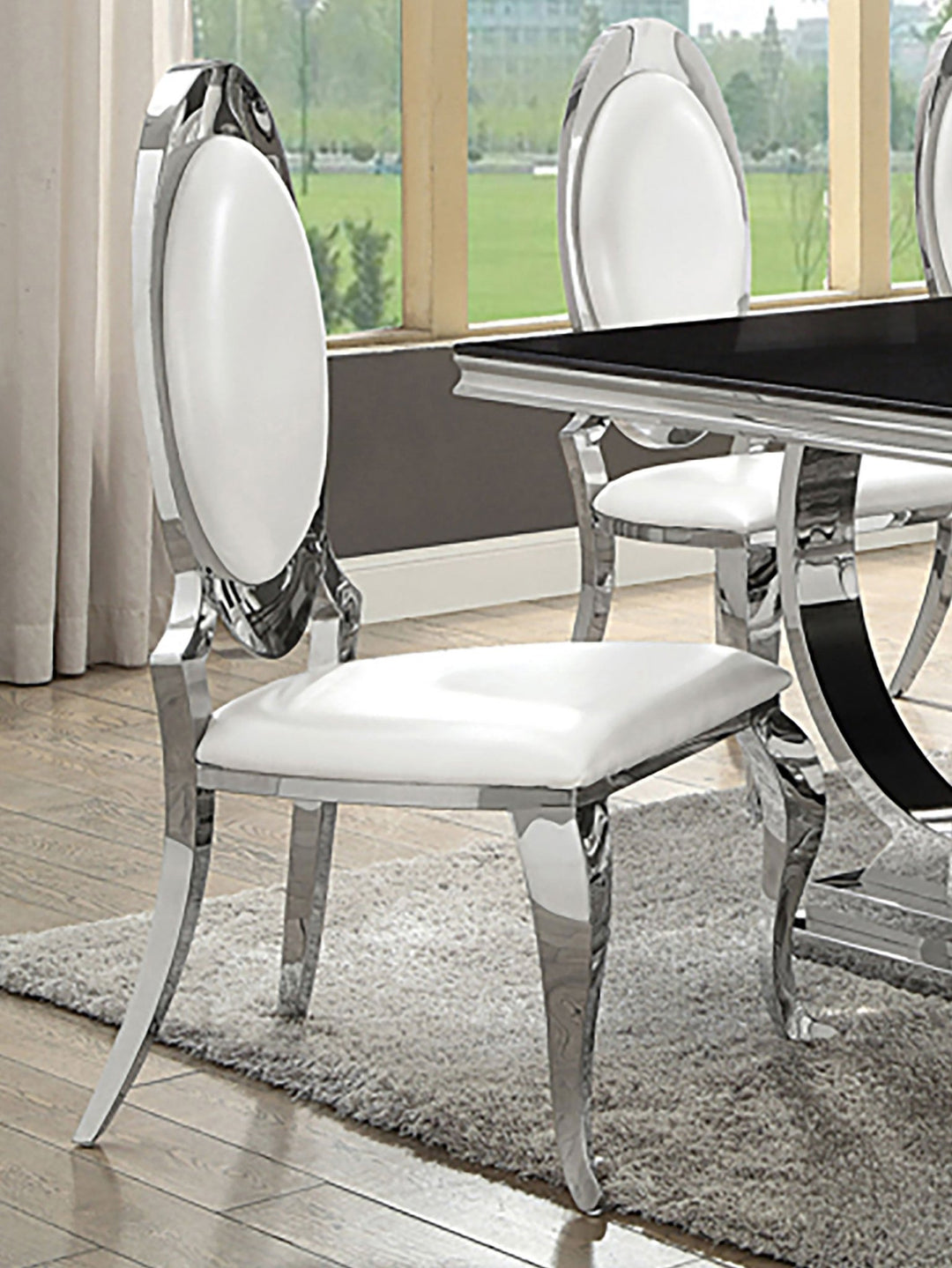 Antoine Upholstered Dining Chair Cream White (Set of 2) - What&
