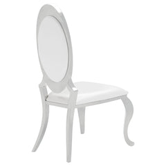 Antoine Upholstered Dining Chair Cream White (Set of 2) - What&
