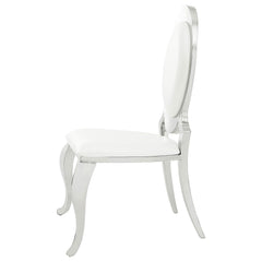 Antoine Upholstered Dining Chair Cream White (Set of 2) - What&