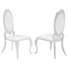 Antoine Upholstered Dining Chair Cream White (Set of 2) - What&