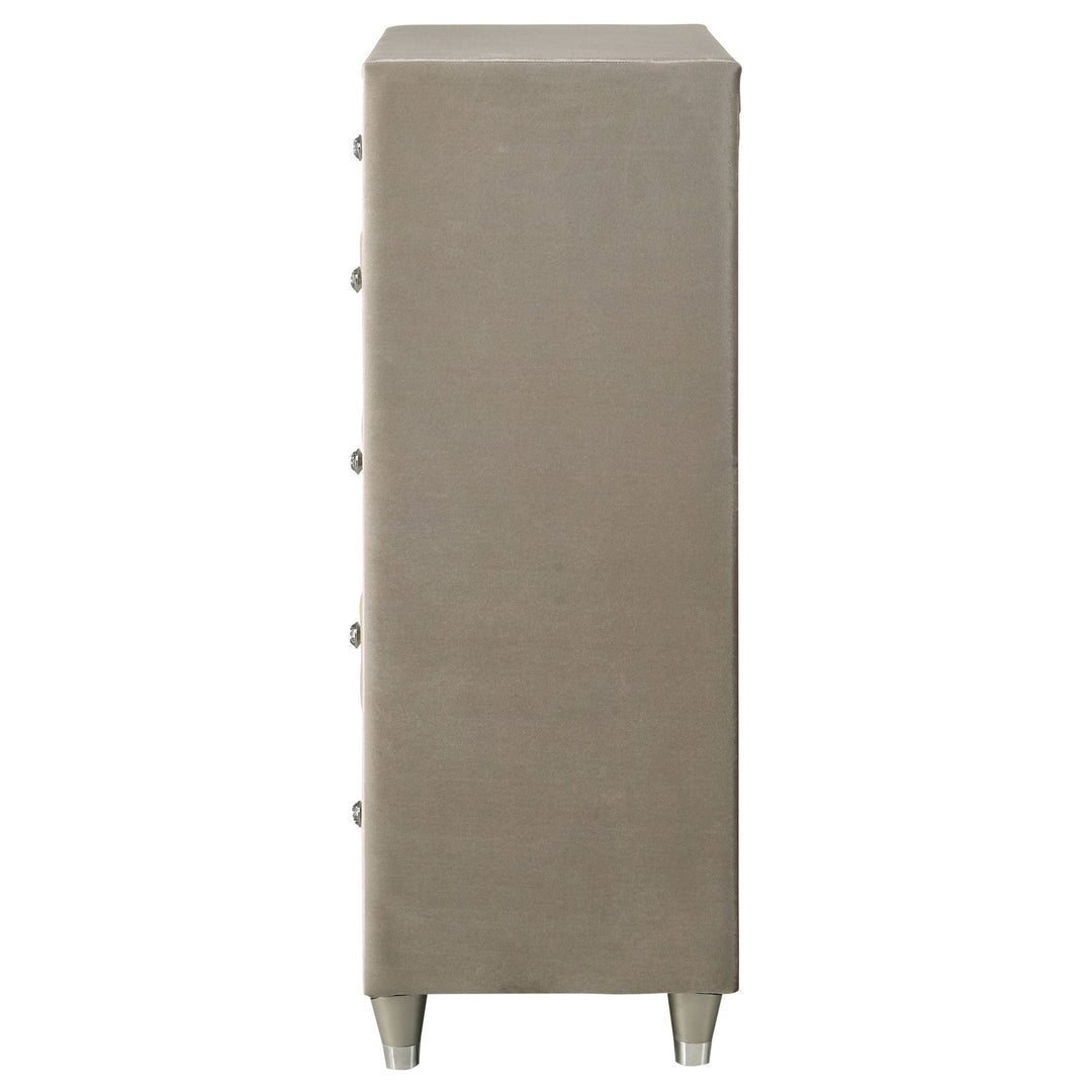 Antonella 5-drawer Bedroom Chest Ivory and Camel - What&