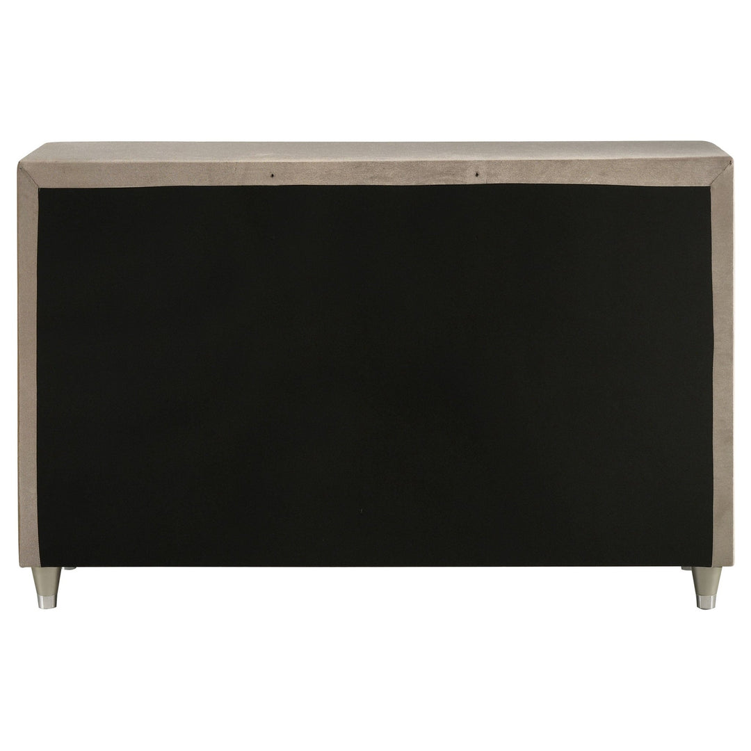 Antonella 7-drawer Upholstered Dresser Ivory and Camel - What&
