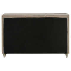 Antonella 7-drawer Upholstered Dresser Ivory and Camel - What&