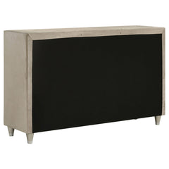 Antonella 7-drawer Upholstered Dresser Ivory and Camel - What&