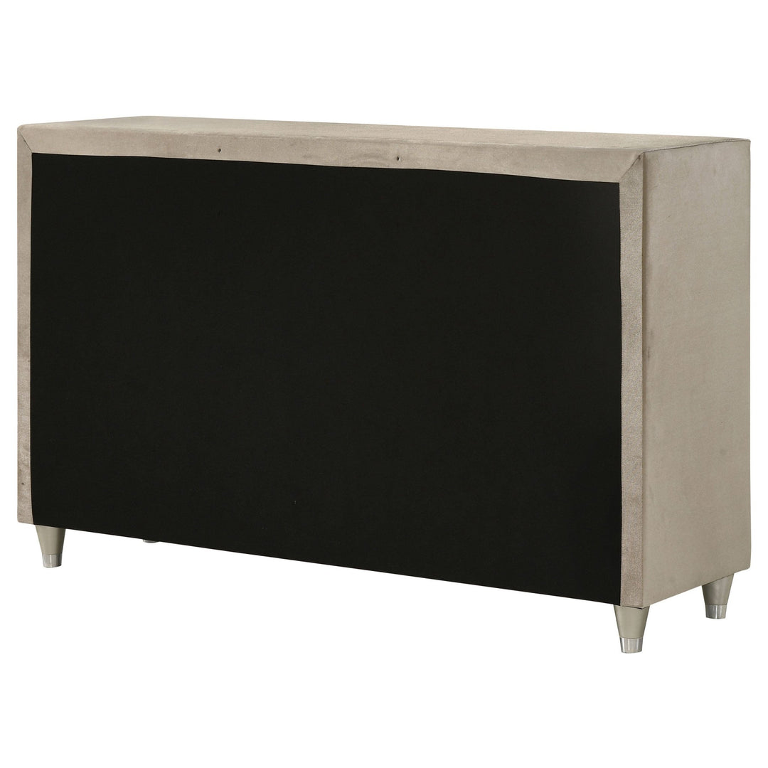Antonella 7-drawer Upholstered Dresser Ivory and Camel - What&