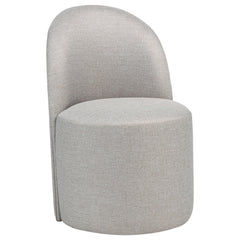 Aubrey Upholstered Barrel Dining Side Chair Beige (Set of 2) - What&