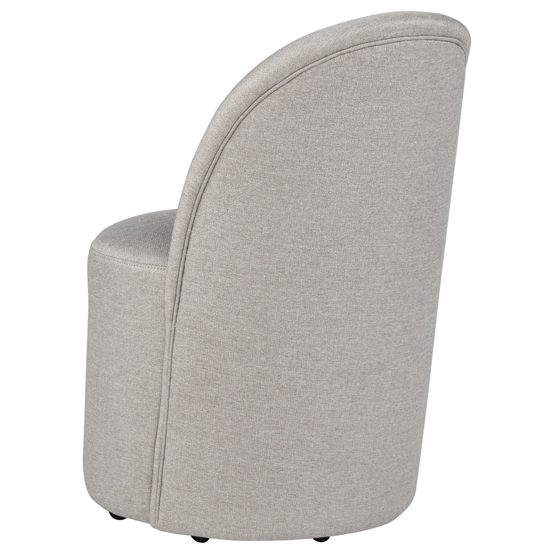 Aubrey Upholstered Barrel Dining Side Chair Beige (Set of 2) - What&
