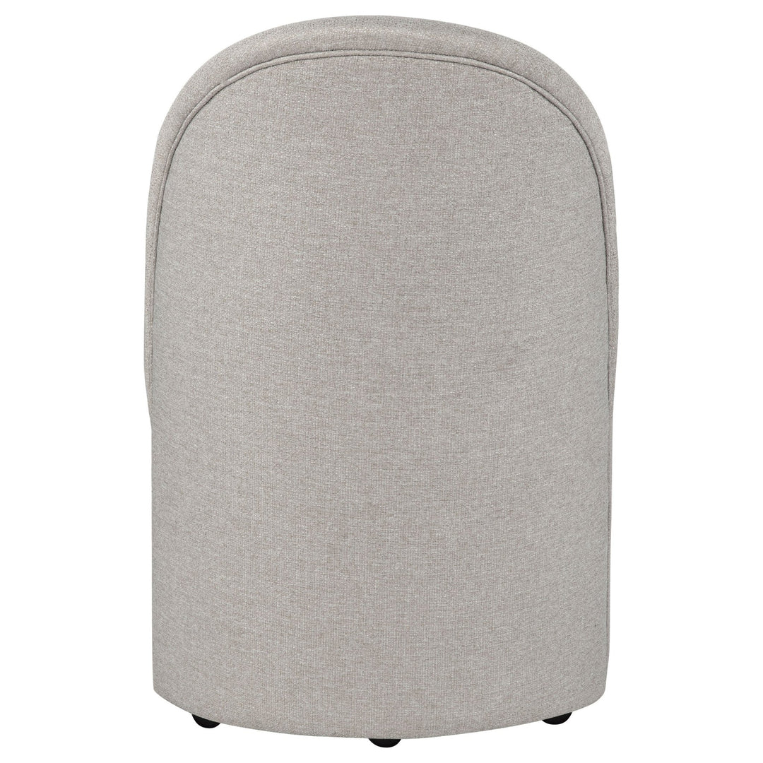 Aubrey Upholstered Barrel Dining Side Chair Beige (Set of 2) - What&