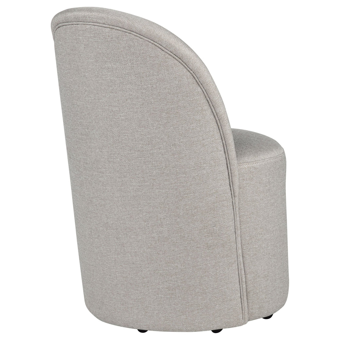 Aubrey Upholstered Barrel Dining Side Chair Beige (Set of 2) - What&