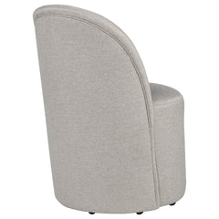 Aubrey Upholstered Barrel Dining Side Chair Beige (Set of 2) - What&