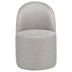 Aubrey Upholstered Barrel Dining Side Chair Beige (Set of 2) - What&