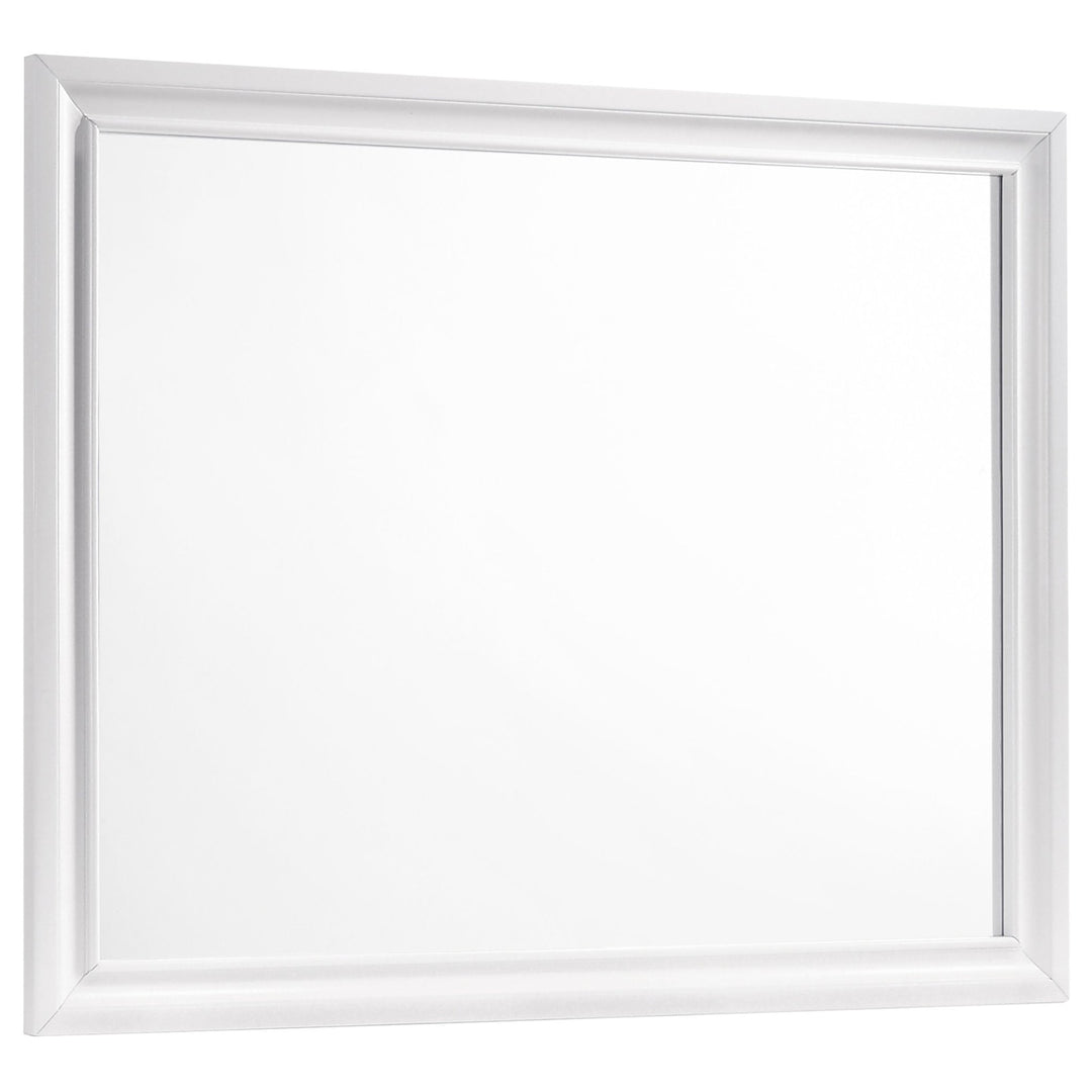 Barzini Dresser Mirror White - What's New Furniture Portland