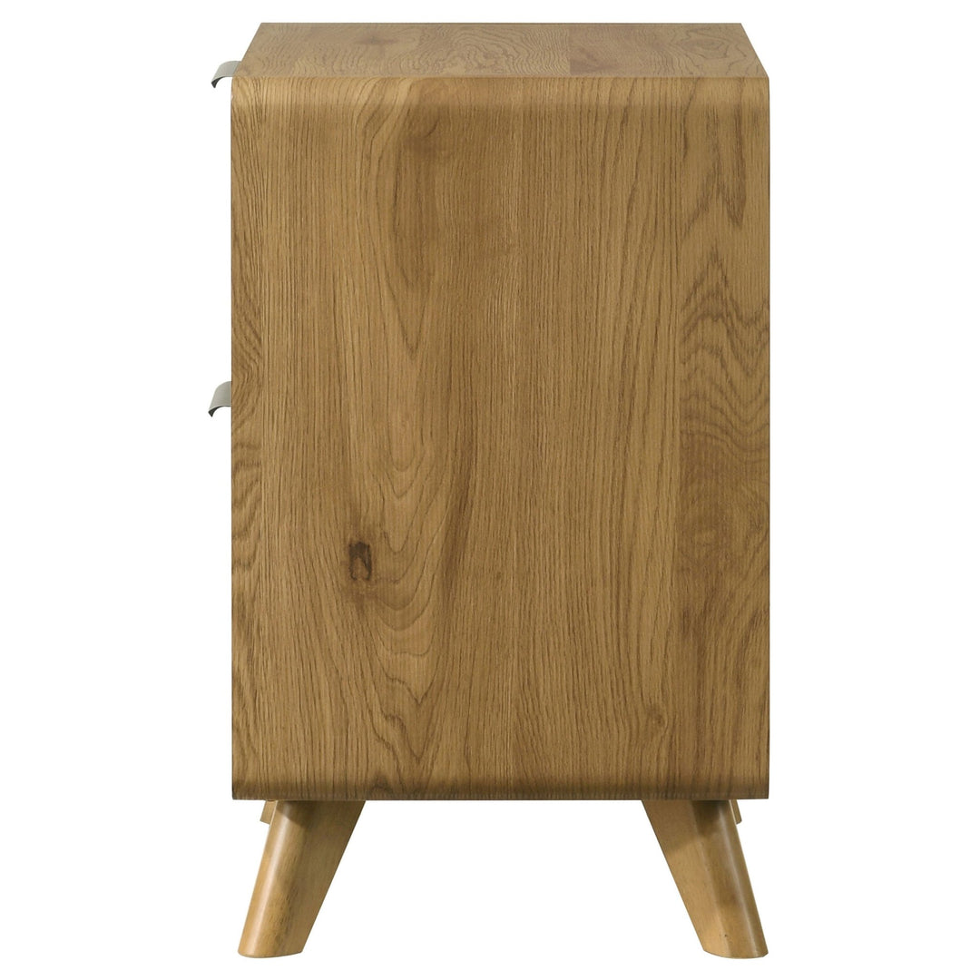 Bennett 2-drawer Bedroom Nightstand Bedside Table Light Oak - What&