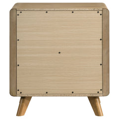 Bennett 2-drawer Bedroom Nightstand Bedside Table Light Oak - What&