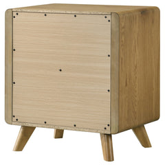 Bennett 2-drawer Bedroom Nightstand Bedside Table Light Oak - What&