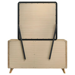 Bennett 6-drawer Bedroom Dresser and Mirror Set Light Oak - What&