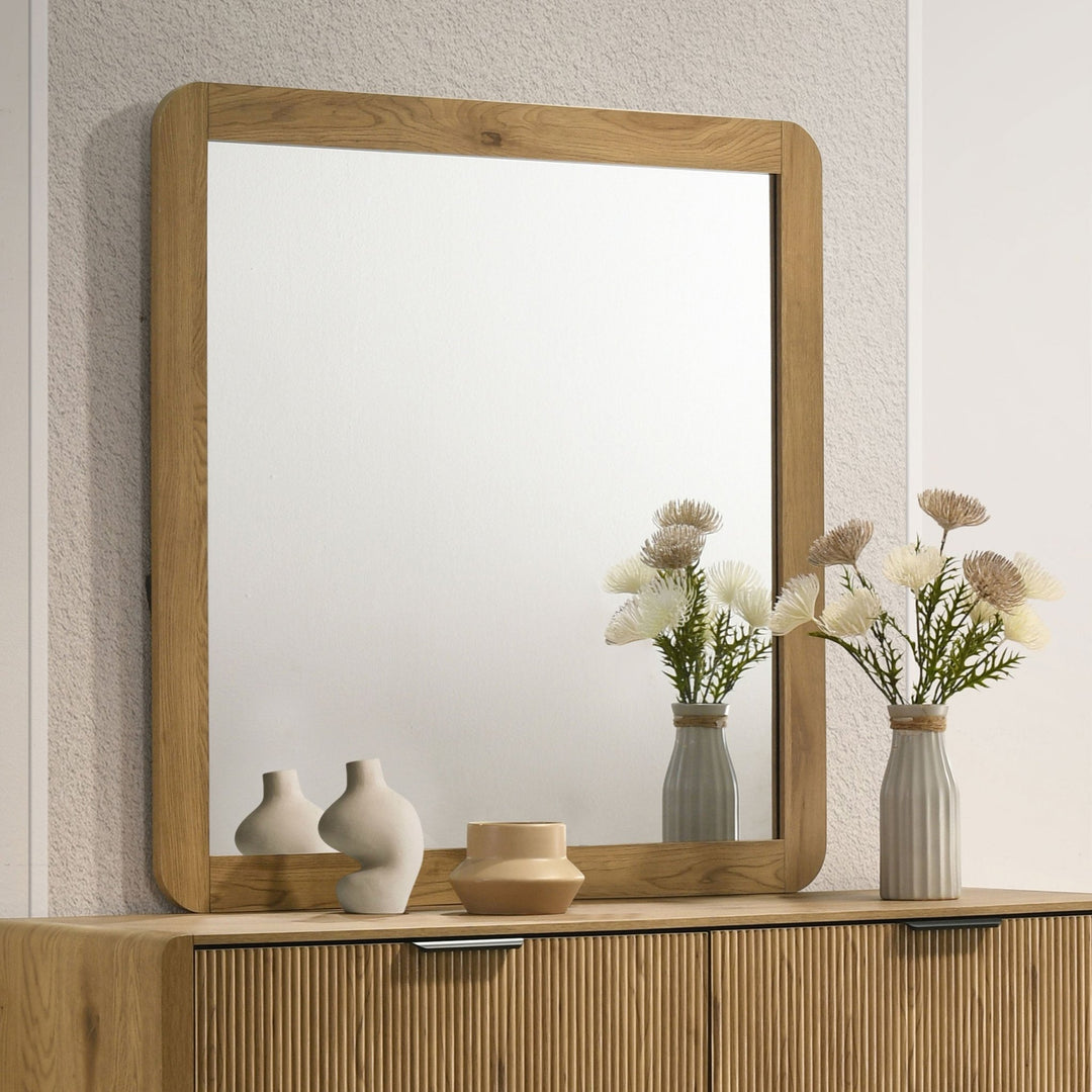 Bennett Bedroom Dresser Mirror Light Oak - What&