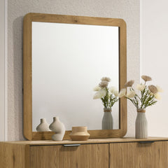 Bennett Bedroom Dresser Mirror Light Oak - What&