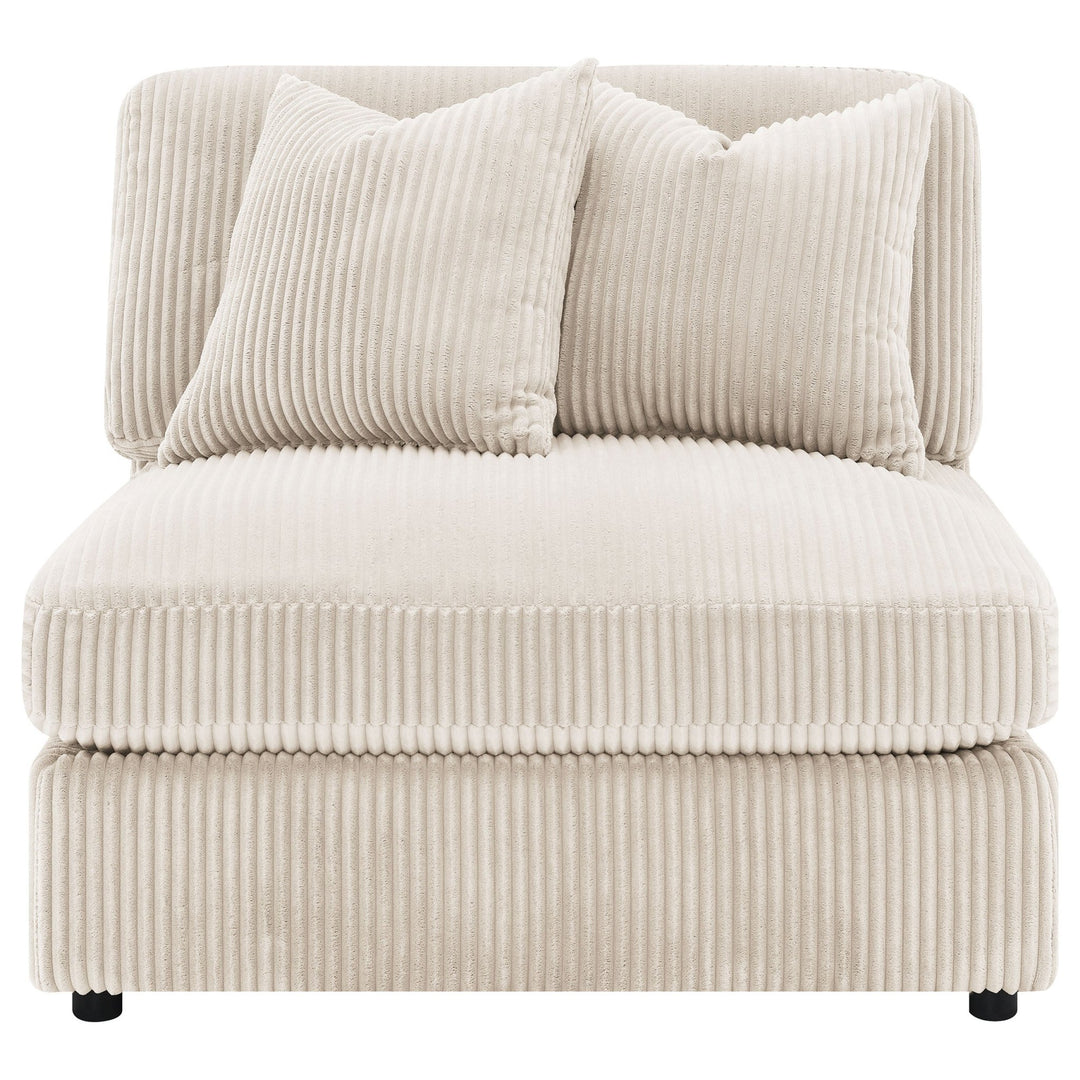 Blaine Upholstered Armless Chair Sand - What&
