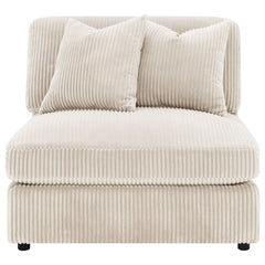 Blaine Upholstered Armless Chair Sand - What&