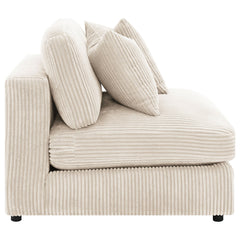 Blaine Upholstered Armless Chair Sand - What&