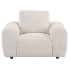 Burnett Chenille Upholstered Accent Chair Ivory - What&