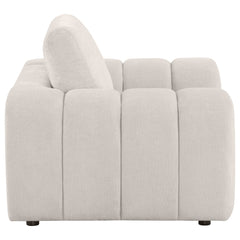 Burnett Chenille Upholstered Accent Chair Ivory - What&