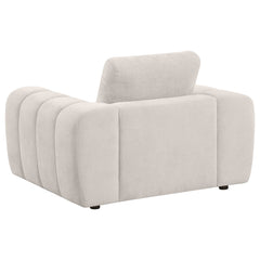 Burnett Chenille Upholstered Accent Chair Ivory - What&