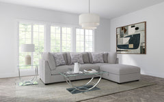 Cambria 4-piece Upholstered Modular Sectional Sofa Grey - What&