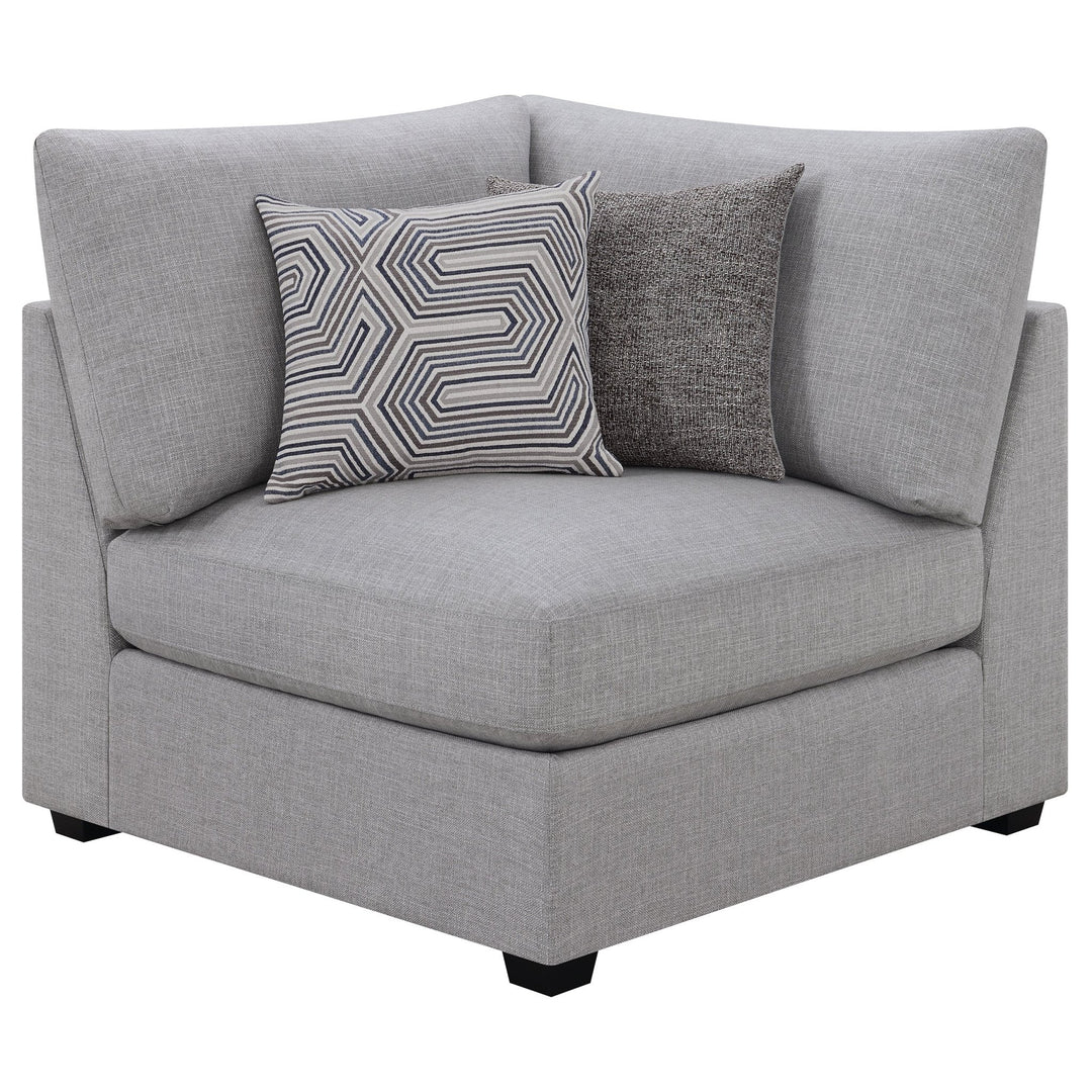 Cambria 4-piece Upholstered Modular Sectional Sofa Grey - What&