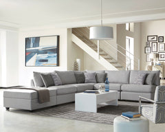 Cambria Square Upholstered Storage Ottoman Grey - What&