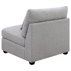 Cambria Upholstered Armless Chair Grey - What&