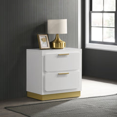 Caraway 2-drawer Nightstand White - What&
