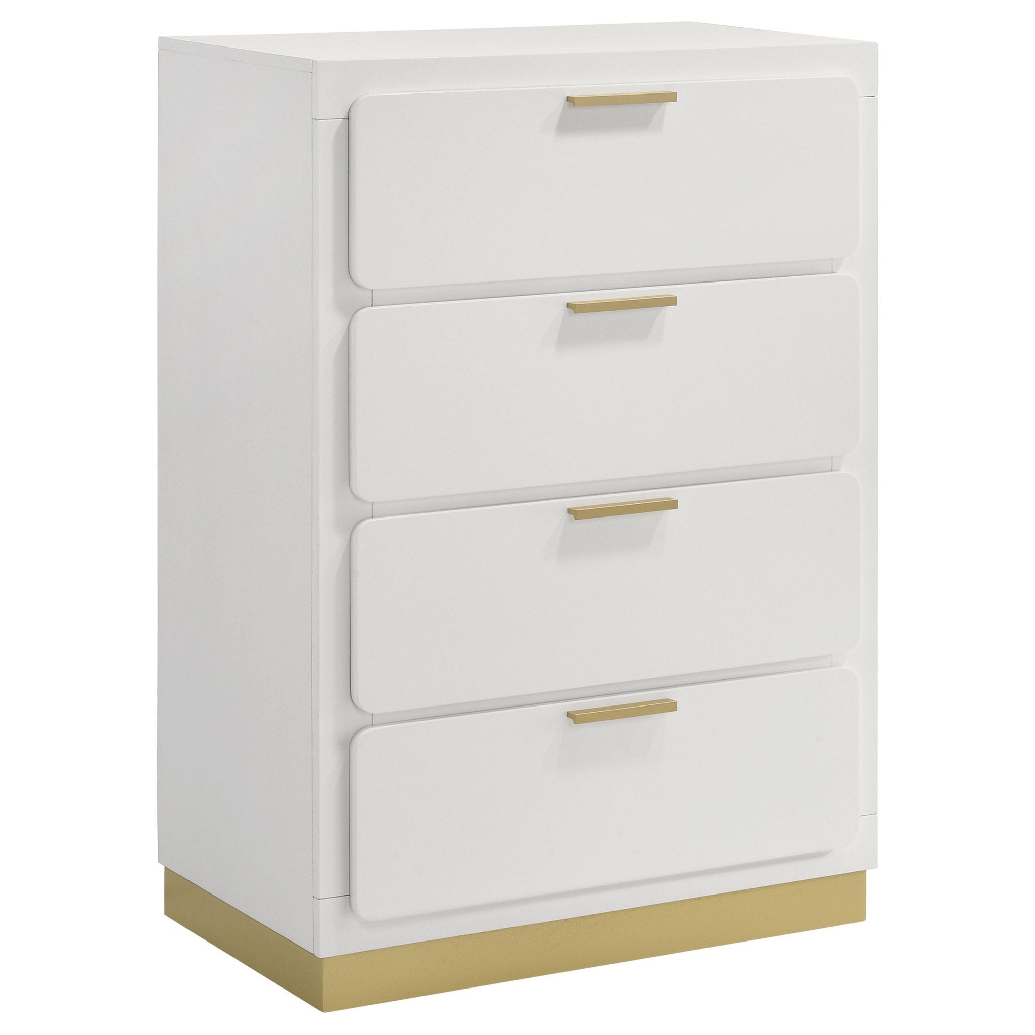 Caraway 4-drawer Bedroom Chest White - What's New Furniture Portland
