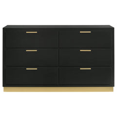 Caraway 6-drawer Dresser Black - What&