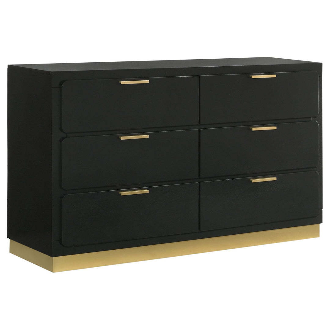 Caraway 6-drawer Dresser Black - What's New Furniture Portland