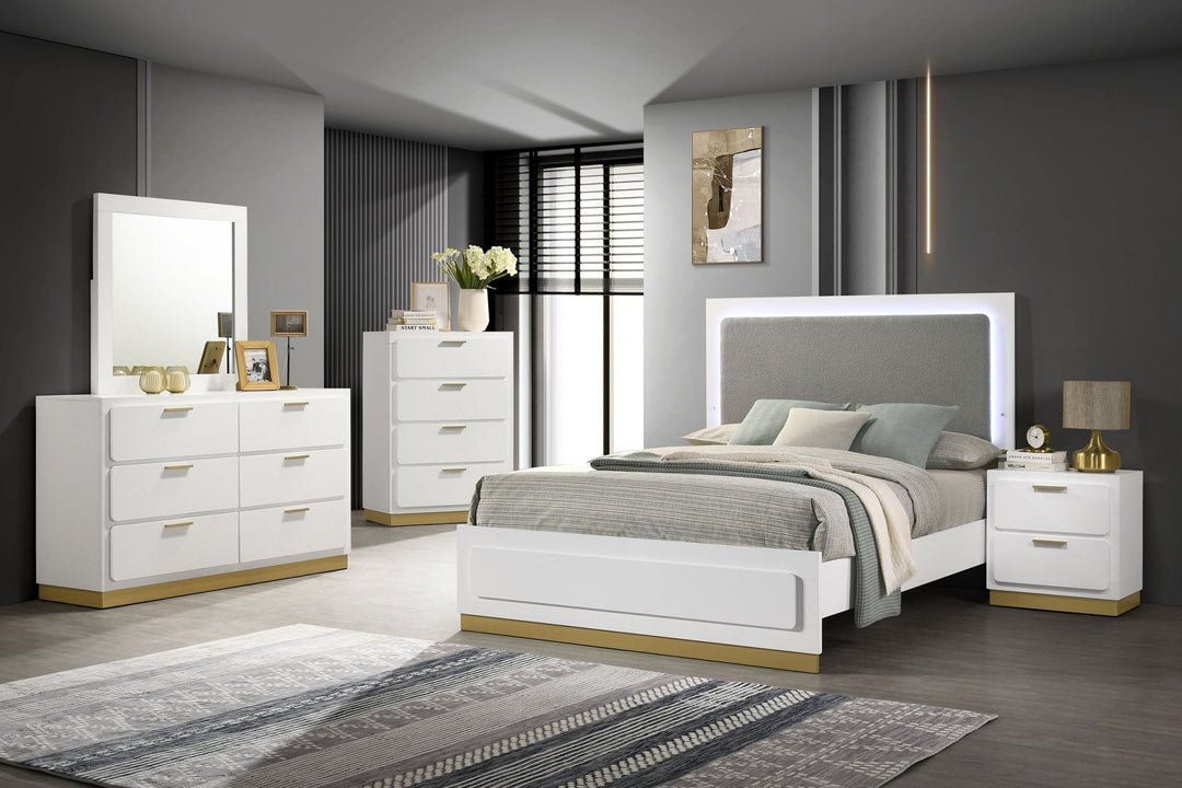 Caraway Dresser Mirror White - What&
