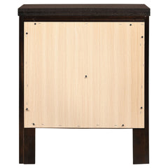 Carlton 2-drawer Nightstand Cappuccino - What&