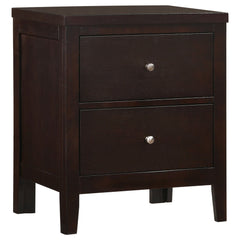 Carlton 2-drawer Nightstand Cappuccino - What&