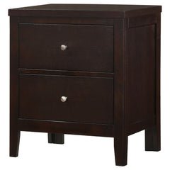 Carlton 2-drawer Nightstand Cappuccino - What&