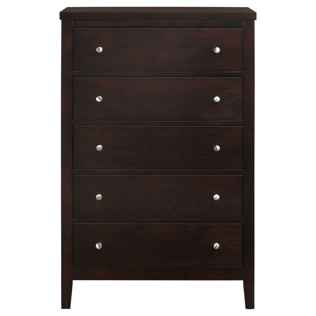 Carlton 5-drawer Bedroom Chest Cappuccino - What&